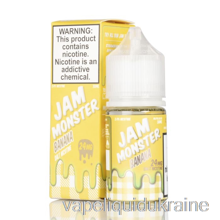 Vape Ukraine Banana - Jam Monster Salts - 30mL 24mg